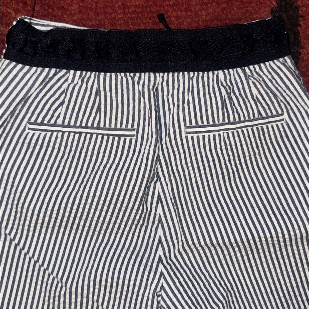Women’s ZARA‎ blue stripped casual / dress pants - Picture 5 of 8